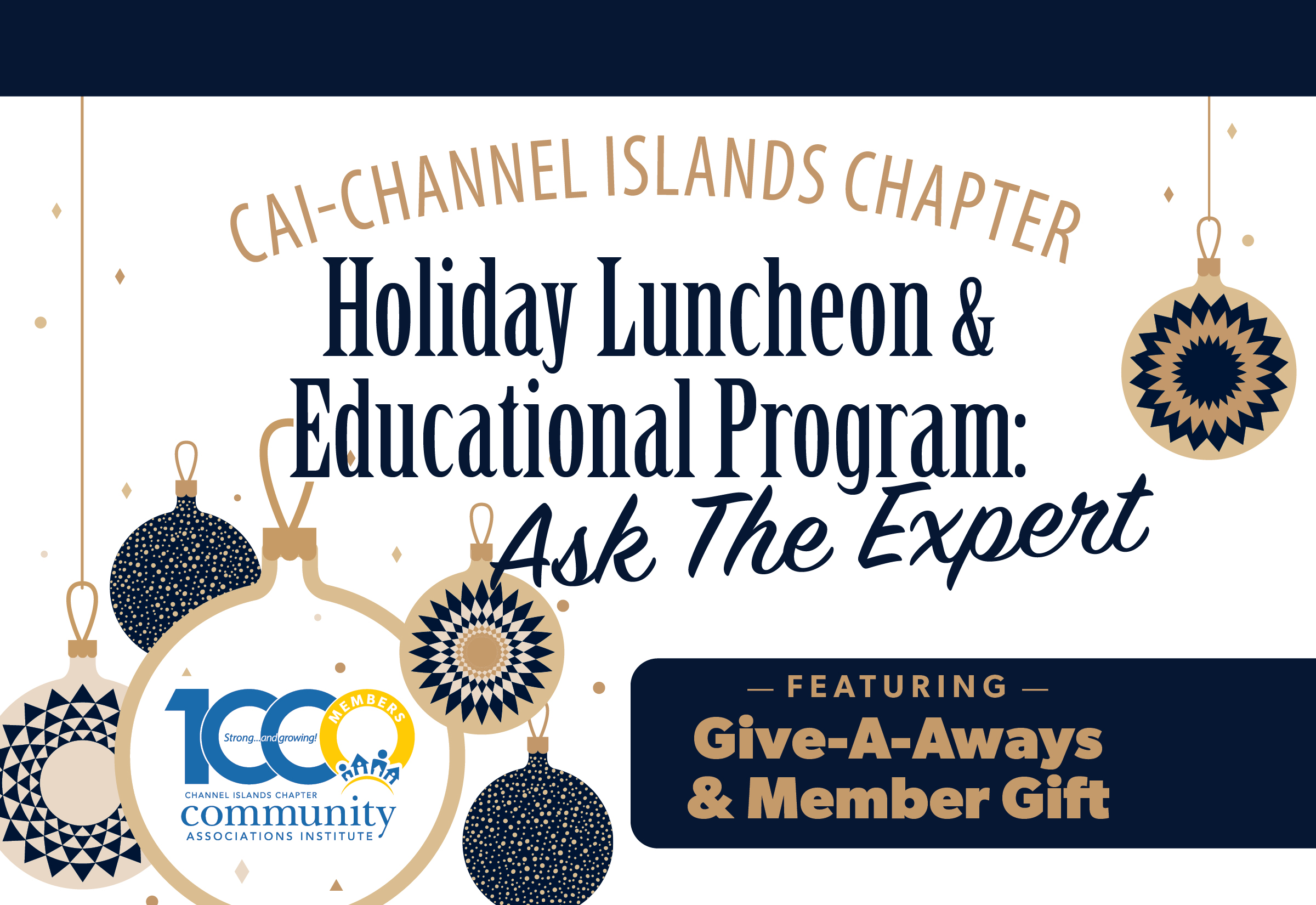 Holiday Luncheon & Educational Program: Ask The Expert